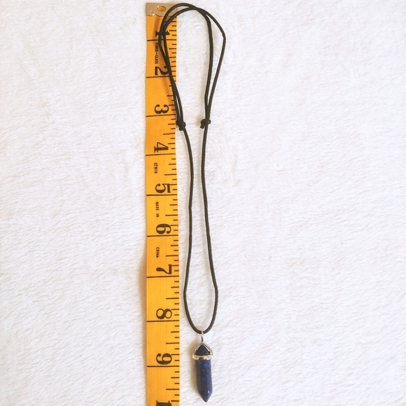 New✨Lapiz Lazuli Point Pendant Necklace - Picture 3 of 4